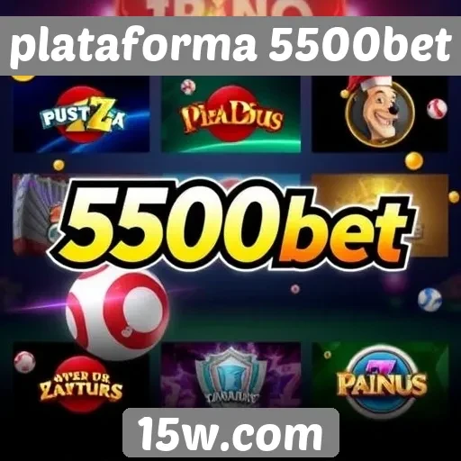 Variedade de jogos disponíveis na 5500bet